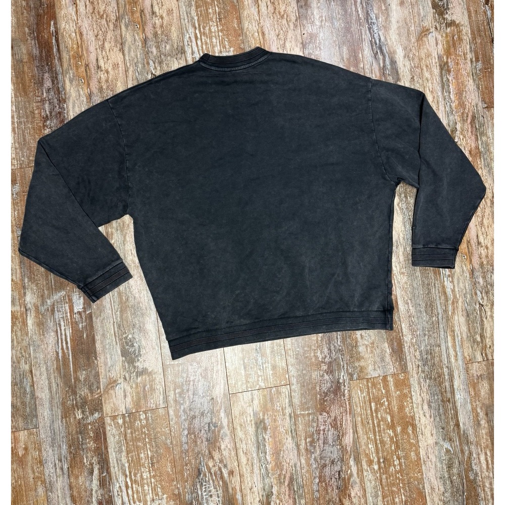Mens Crooked Tongues Sweat Shirt Size 3XL Plus Gray Spell Out - Picture 2 of 7